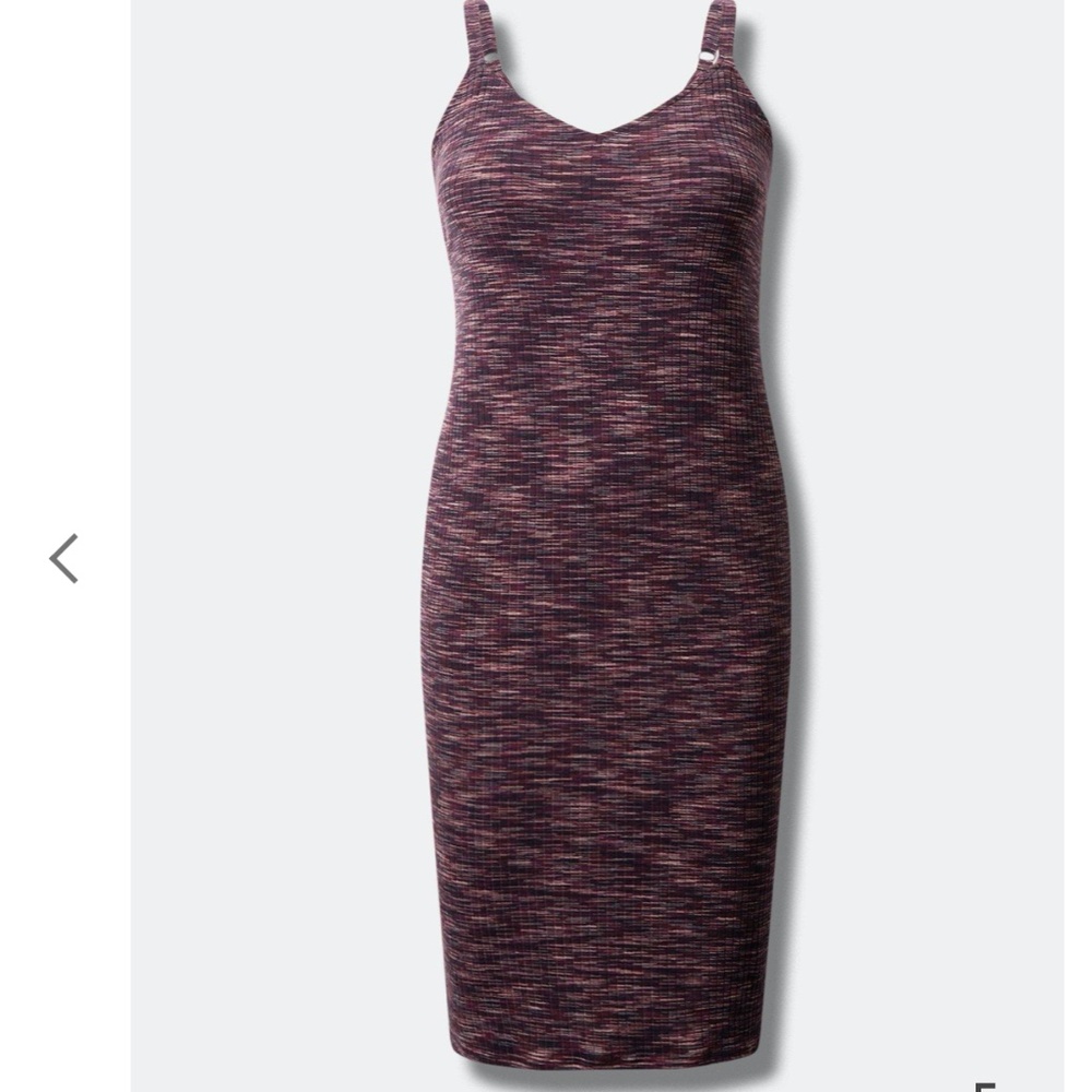 NWT TORRID Midi Space Dye Knit Tank Dress SIZE 2